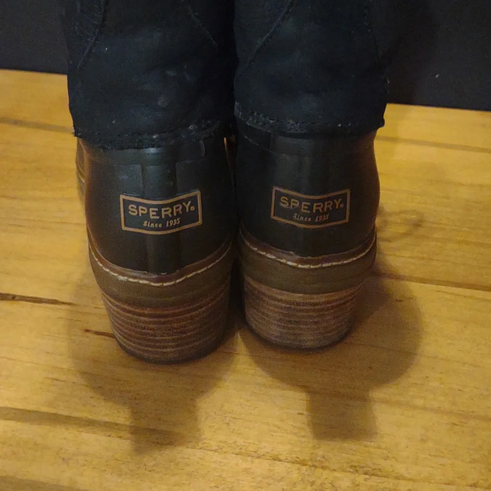 Sperry‎ Saltwater Heel Women's 10 Lace Up Boots
